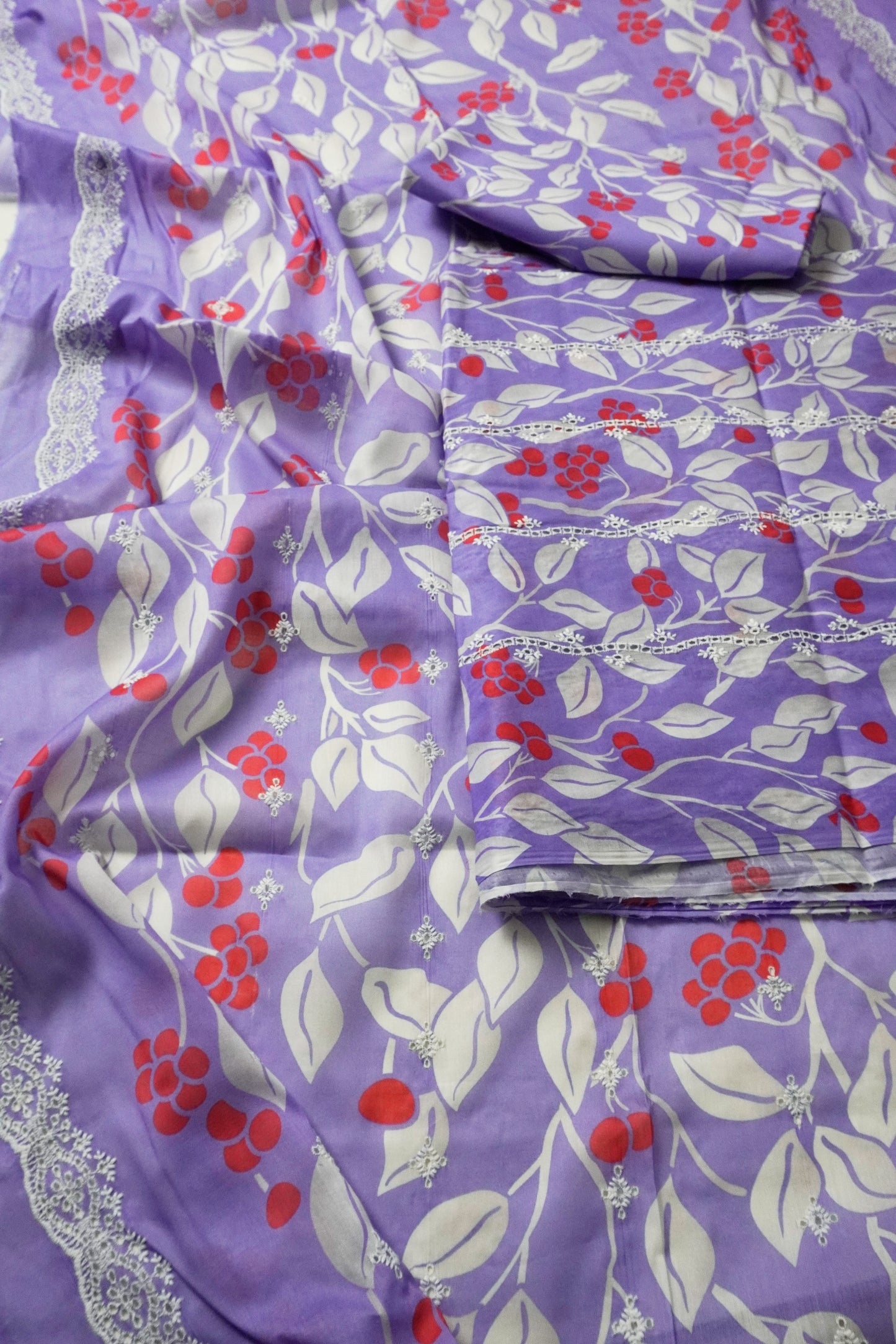 Embroided Printed lawn 3 piece  ppl