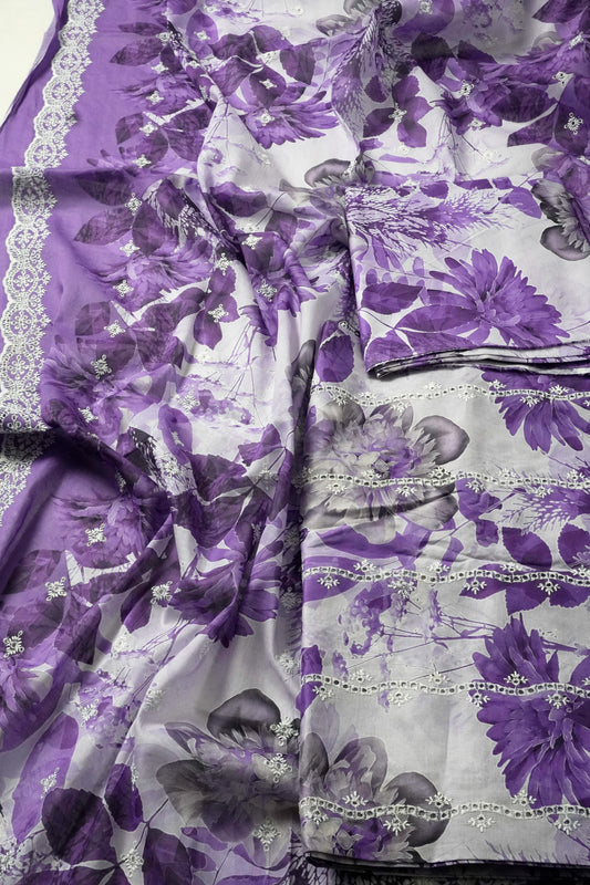 Embroided Printed lawn 3  D.ppl