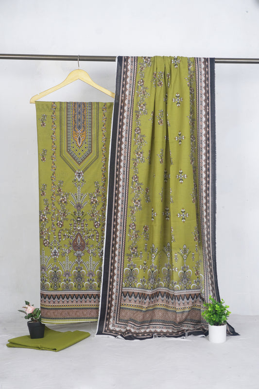 3Piece - Printed BANA DOORIYA Lawn Suit SRD5