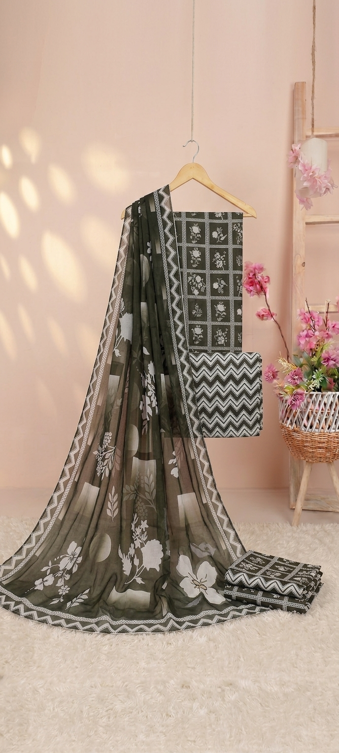 3Piece - Printed Lawn Suit eitamadLD3