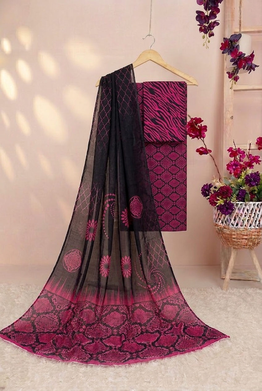 3Piece - Printed Lawn Suit eitamadLD4