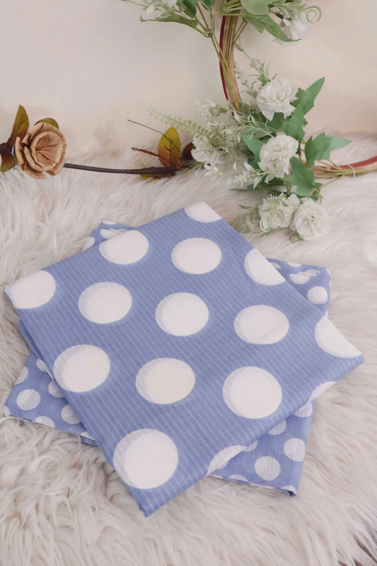 Dooriya Lawn Polka Dot Collection PDBLU