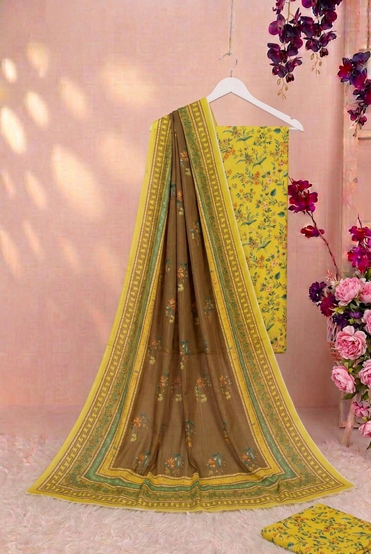 3Piece - Printed   Lawn Suit LPT 10