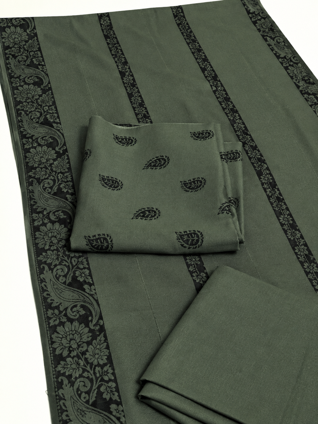 3PC MARINA MOTIF BROSHA VERY SOFT PREMIUM QUALITY WINTER COLLECTION (MEHNDI )