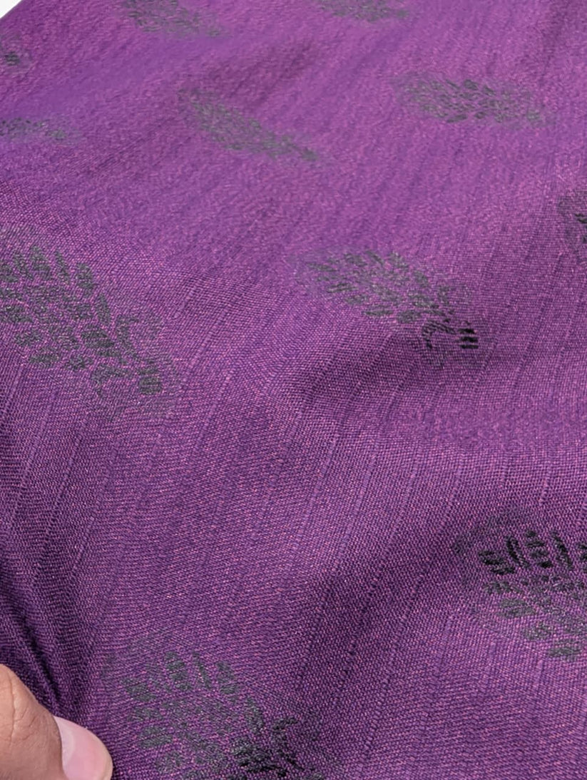 3PC MARINA MOTIF BROSHA VERY SOFT PREMIUM QUALITY WINTER COLLECTION (dark purple 1.1)