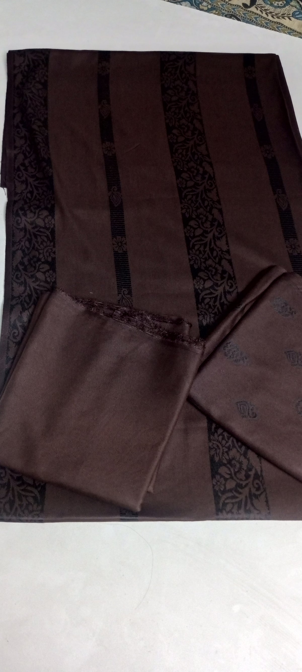 3PC MARINA MOTIF BROSHA VERY SOFT PREMIUM QUALITY WINTER COLLECTION (chocolate)
