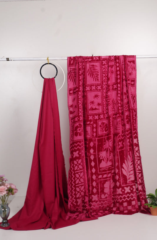 3 piece winter Palachi Shawl with Moon light  Marina shirt and trousee (shooking ) FD2