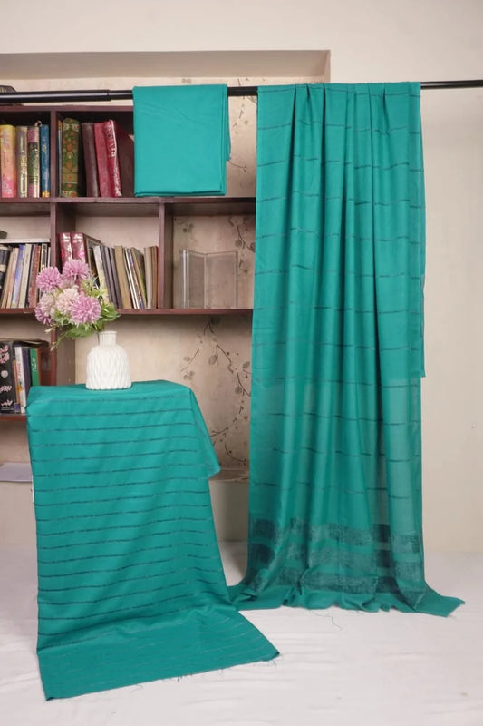 ALPINE VELVET MARINA 3PC LUXURY WINTER( SEA GREEN)
