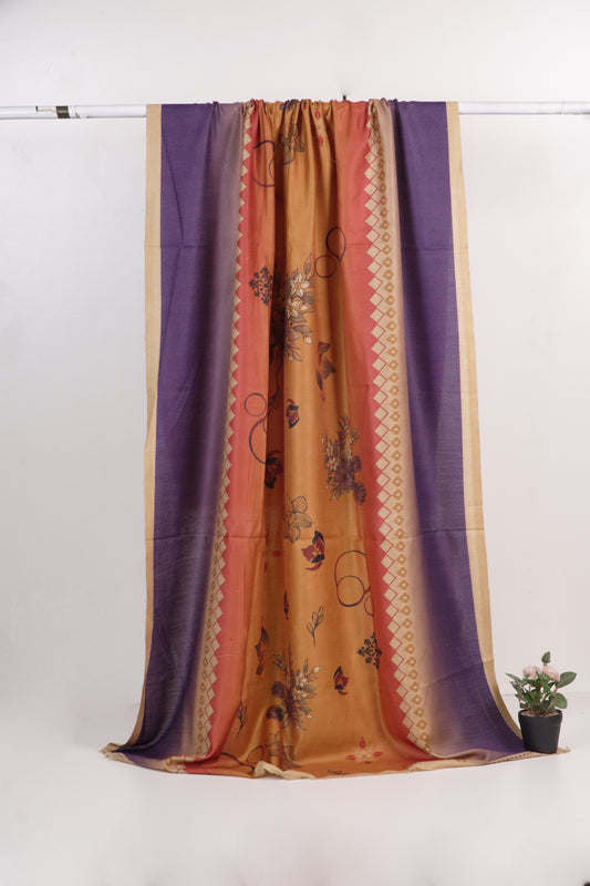 Acralic Printed  Pashmina shawl