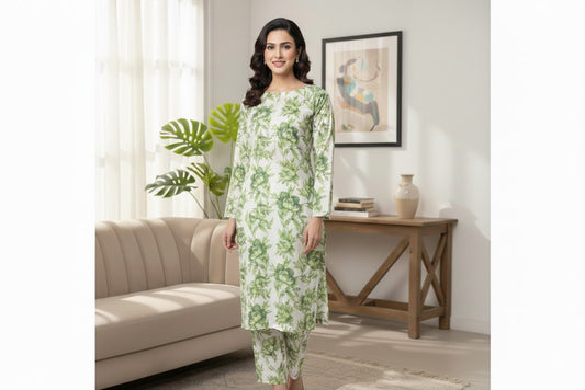 2 piece printed Nano tarkashi   lawn suit LST5