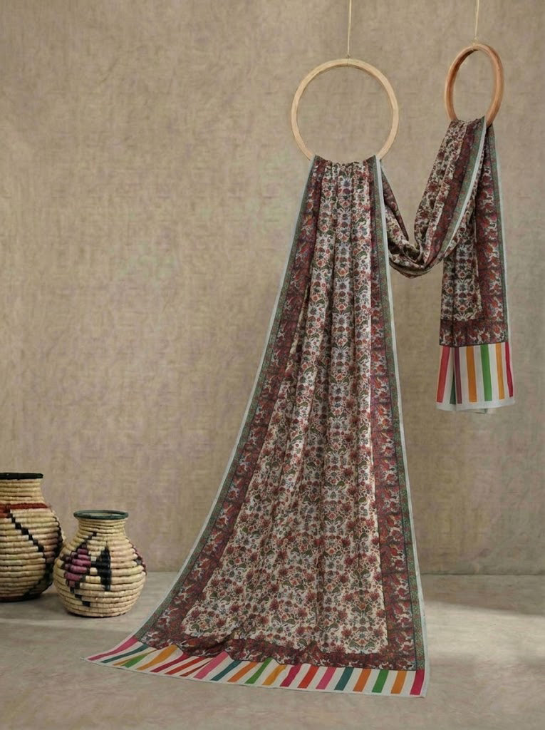 Acralic Printed  Pashmina shawl (F.D 2)