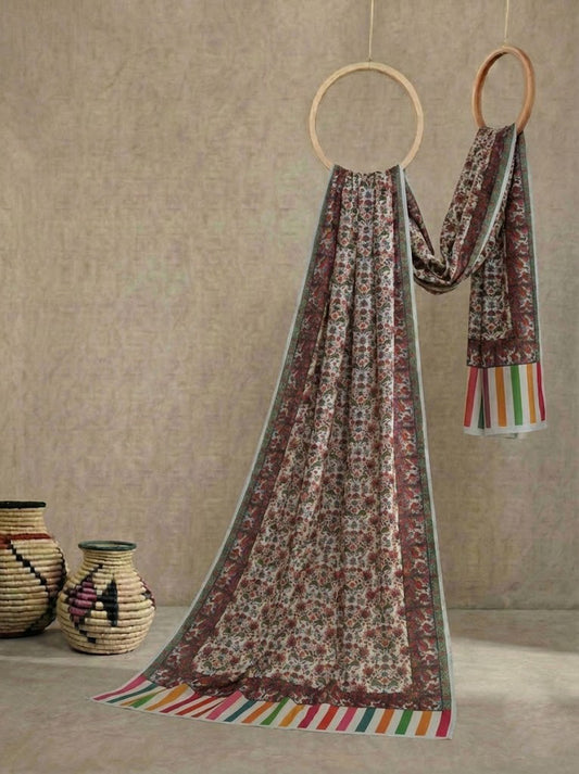 Acralic Printed  Pashmina shawl (F.D 2)