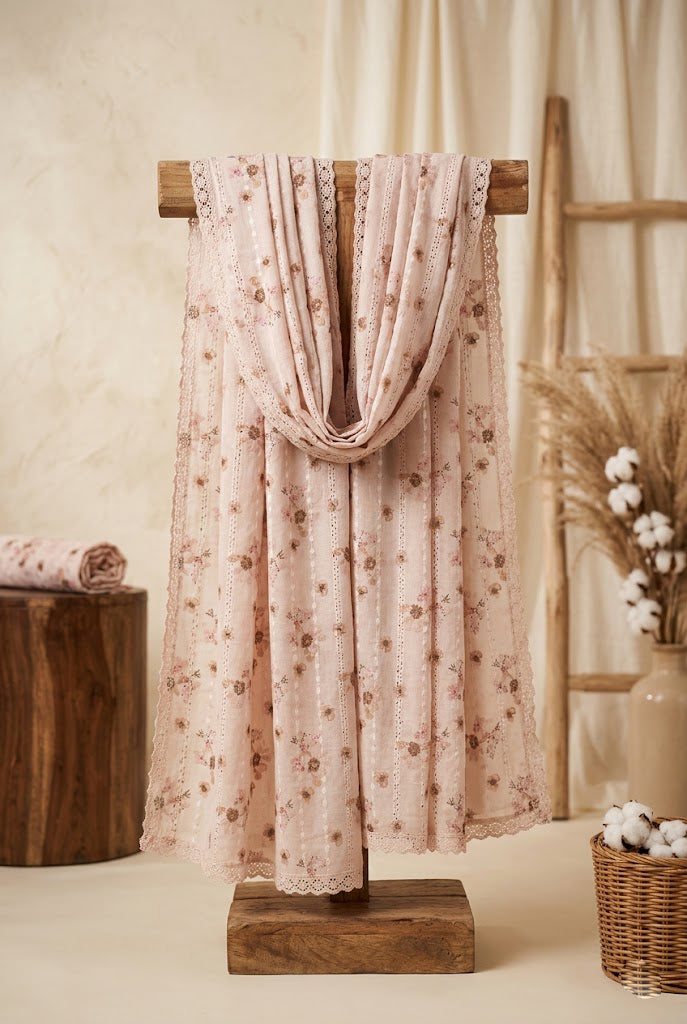 Embroidered Lawn Shawl